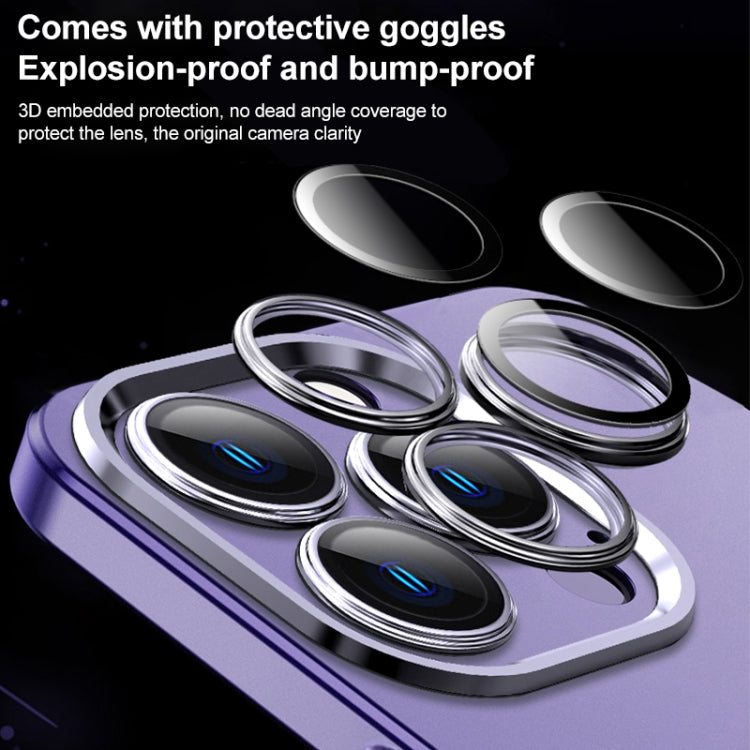 For iPhone 14 Plus Frosted Metal Material Phone Case with Lens Protection(Grey) - iPhone 14 Plus Cases by buy2fix | Online Shopping UK | buy2fix
