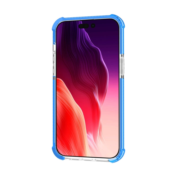 For iPhone 15 Pro Max Four-corner Shockproof TPU + Acrylic Phone Case(Blue) - iPhone 15 Pro Max Cases by buy2fix | Online Shopping UK | buy2fix