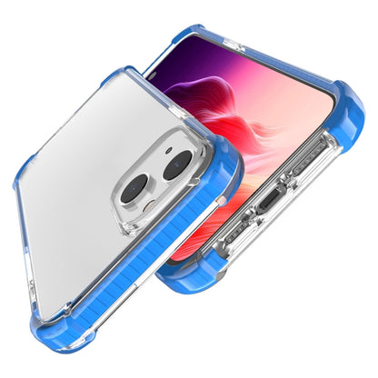 For iPhone 15 Plus Four-corner Shockproof TPU + Acrylic Phone Case(Blue) - iPhone 15 Plus Cases by buy2fix | Online Shopping UK | buy2fix