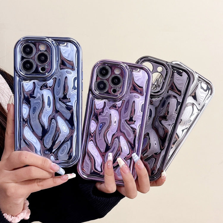For iPhone 11 Pro Electroplating Meteorite Texture TPU Phone Case(Purple) - iPhone 11 Pro Cases by buy2fix | Online Shopping UK | buy2fix
