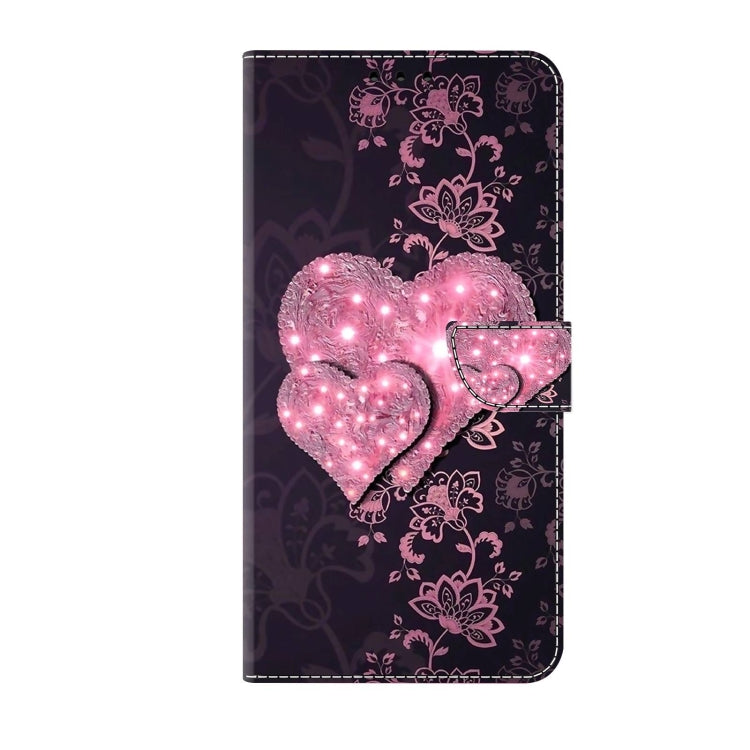 For Xiaomi Redmi 9 Crystal 3D Shockproof Protective Leather Phone Case(Lace Love) - Xiaomi Cases by buy2fix | Online Shopping UK | buy2fix