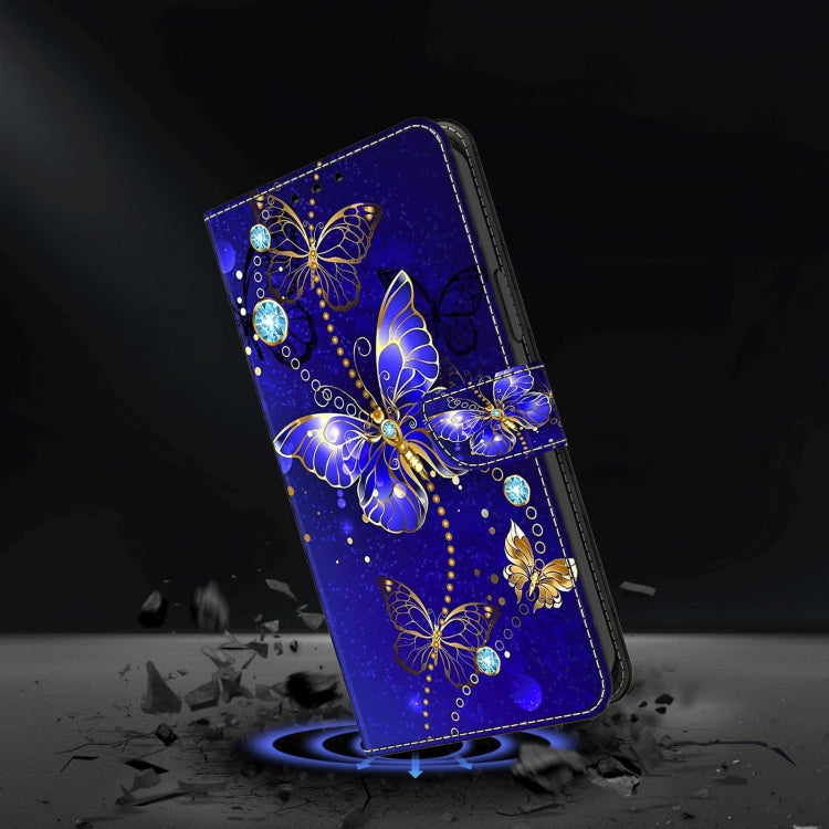 For Xiaomi Redmi Note 12 Pro+ Crystal 3D Shockproof Protective Leather Phone Case(Diamond Butterfly) - Xiaomi Cases by buy2fix | Online Shopping UK | buy2fix