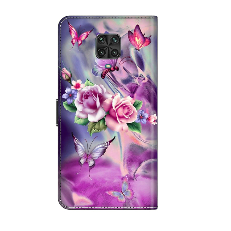 For Xiaomi Redmi Note 9 Pro Crystal 3D Shockproof Protective Leather Phone Case(Butterfly) - Xiaomi Cases by buy2fix | Online Shopping UK | buy2fix