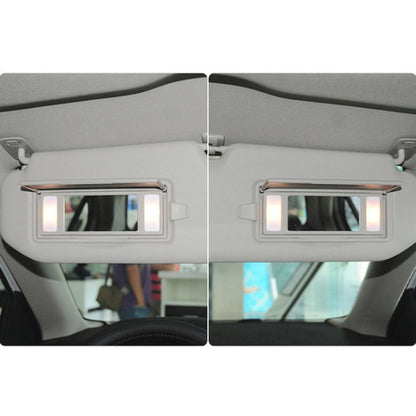 For Buick / Chevrolet Left-hand Drive Car Sun Visor Makeup Mirror 23196443(Light Beige) - Sunglasses & Glasses Clips by buy2fix | Online Shopping UK | buy2fix