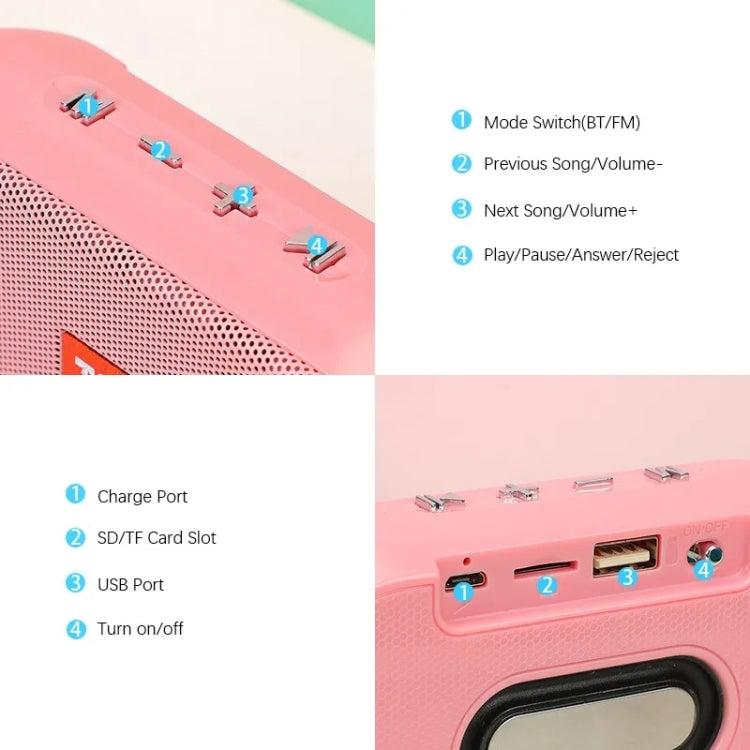 T&G TG179 Outdoor Multifunctional Wireless Bluetooth Speaker Support USB / TF / FM(Sky Blue) - Mini Speaker by T&G | Online Shopping UK | buy2fix