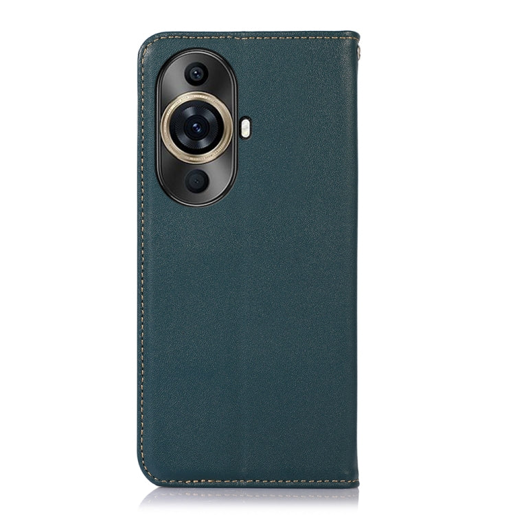 For Huawei Nova 11 Pro / 11 Ultra KHAZNEH Nappa Top Layer Cowhide Leather Phone Case(Green) - Huawei Cases by buy2fix | Online Shopping UK | buy2fix