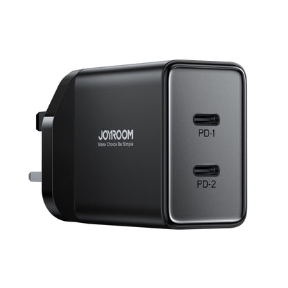 JOYROOM TCF09 40W Dual USB-C / Type-C 2PD Mini Intelligent Fast Charger(UK Plug) - USB Charger by JOYROOM | Online Shopping UK | buy2fix