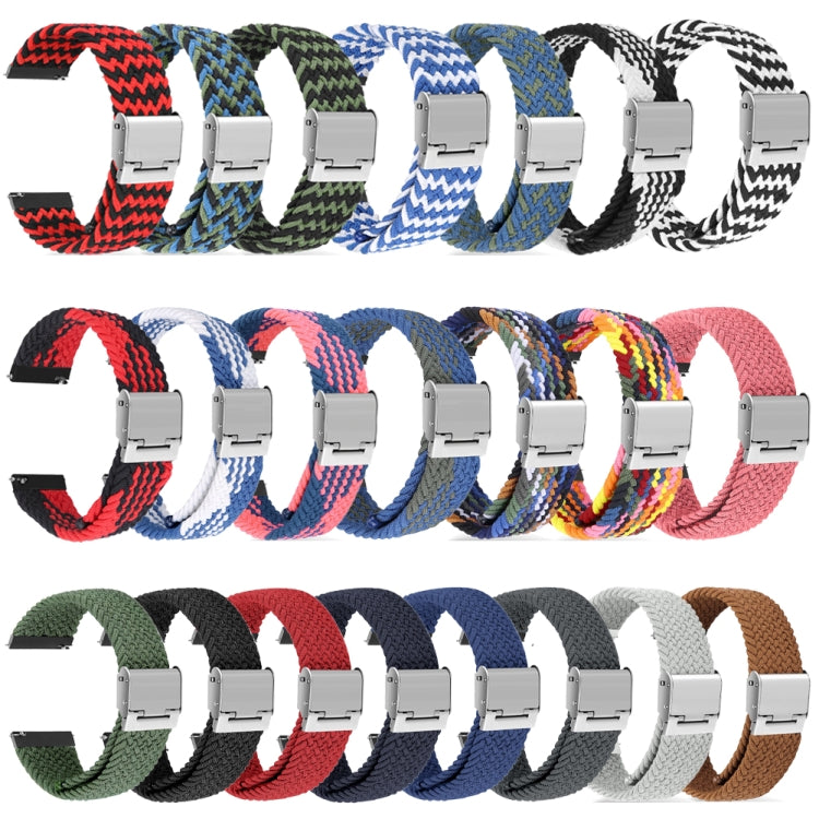 For Huawei Watch 4 / 4 Pro Nylon Braided Metal Buckle Watch Band(Charcoal) - Watch Bands by buy2fix | Online Shopping UK | buy2fix