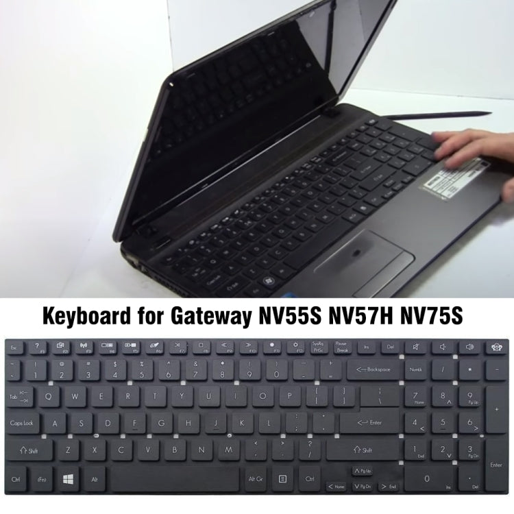 For Gateway NV55S / NV57H / NV75S Laptop Keyboard - Replacement Keyboards by buy2fix | Online Shopping UK | buy2fix