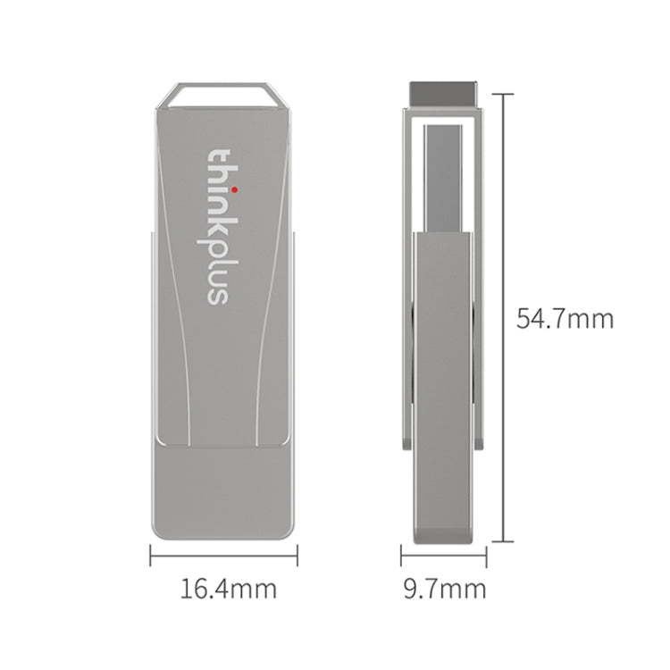 Lenovo Thinkplus USB 3.0 Rotating Flash Drive, Memory:16GB(Silver) - USB Flash Drives by Lenovo | Online Shopping UK | buy2fix