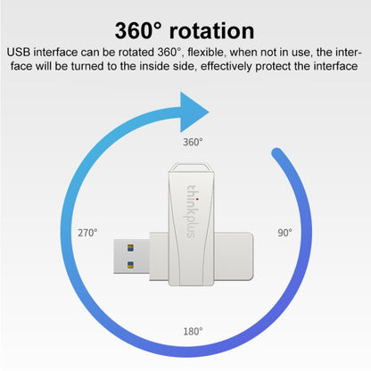 Lenovo Thinkplus USB 3.0 Rotating Flash Drive, Memory:16GB(Silver) - USB Flash Drives by Lenovo | Online Shopping UK | buy2fix