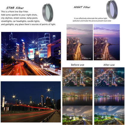 For Insta360 GO 2 / GO 3 JSR LS Series Camera Lens Filter, Filter:6 in 1 STAR CPL ND4 ND8 ND16 ND32 - Len Accessories by JSR | Online Shopping UK | buy2fix