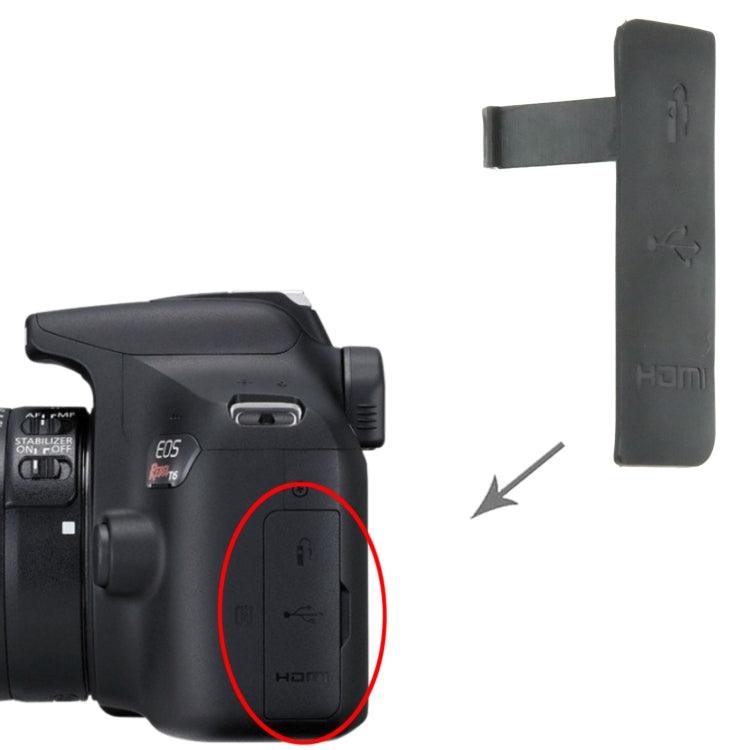 For Canon EOS 1300D OEM USB Cover Cap - USB Cover Cap by buy2fix | Online Shopping UK | buy2fix