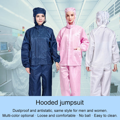 Striped Anti-static Split Hood Dust-proof Work Suit, Size:XL(Pink) - Protective Clothing by buy2fix | Online Shopping UK | buy2fix