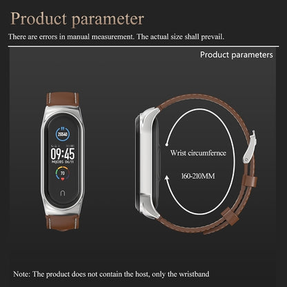 For Xiaomi Mi Band 8 Mijobs CS Case Microfiber PU Leather Watch Band(Black) - Watch Bands by MIJOBS | Online Shopping UK | buy2fix