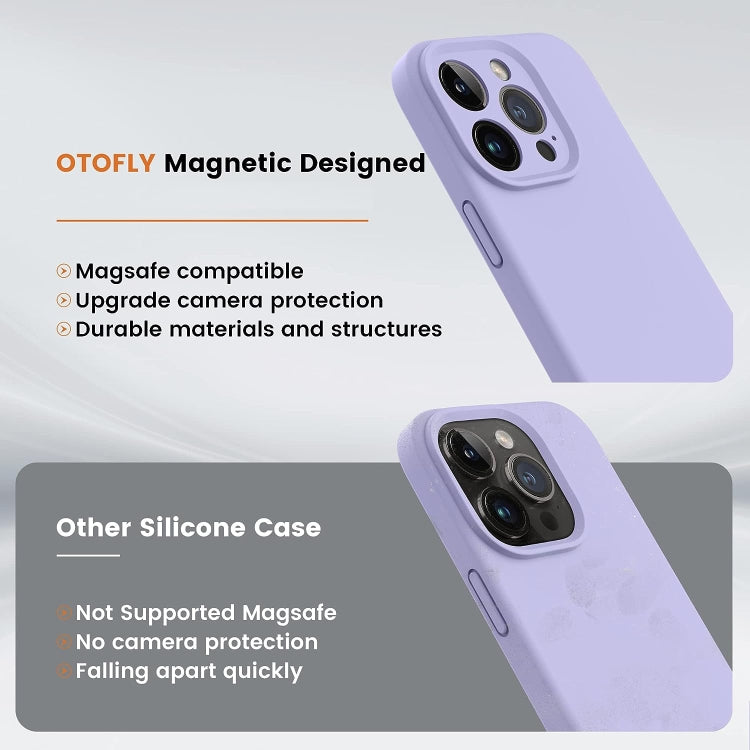 For iPhone 15 Pro LK MagSafe Magnetic Silicone Phone Case(Purple) - iPhone 15 Pro Cases by buy2fix | Online Shopping UK | buy2fix