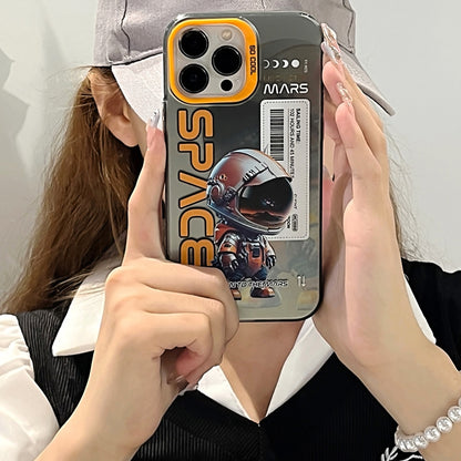 For iPhone 15 Pro Max Astronaut Pattern PC Phone Case(Green Space Panda) - iPhone 15 Pro Max Cases by buy2fix | Online Shopping UK | buy2fix