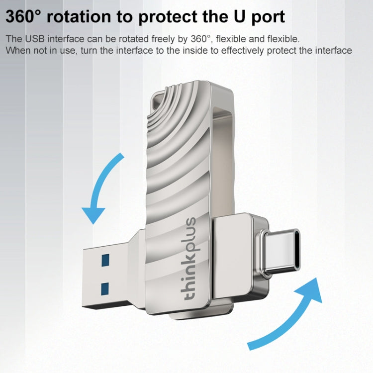 Lenovo Thinkplus MU232 USB 3.2 + USB-C / Type-C Dual Head Flash Drive, Memory:32GB - USB Flash Drives by Lenovo | Online Shopping UK | buy2fix