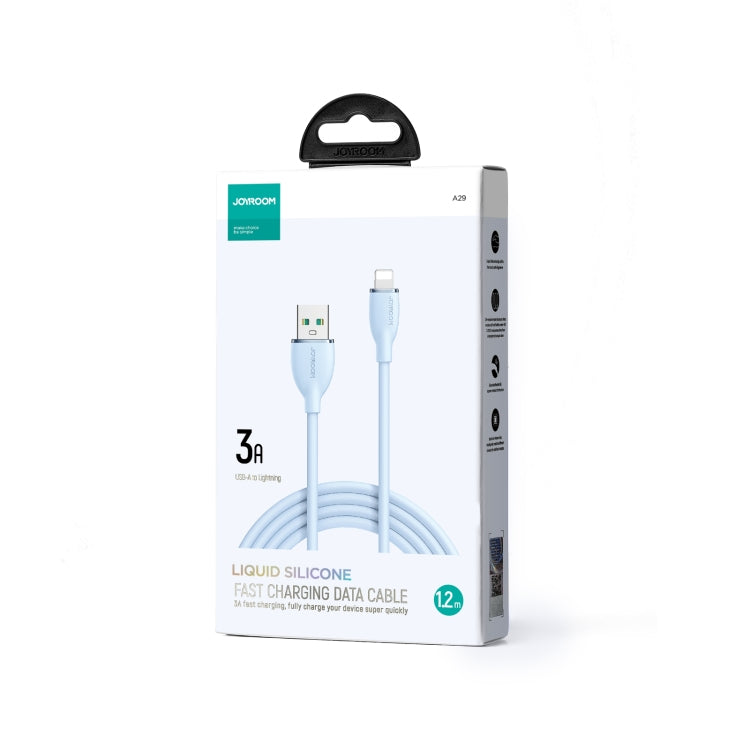 JOYROOM SA29-AC3 3A USB to USB-C/Type-C Liquid Silicone Fast Charging Data Cable, Length: 1.2m(Blue) - USB-C & Type-C Cable by JOYROOM | Online Shopping UK | buy2fix