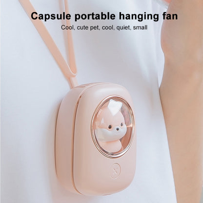 M18 USB Charging Silent Portable Hanging Neck Space Capsule Electric Fan(White) - Electric Fans by buy2fix | Online Shopping UK | buy2fix