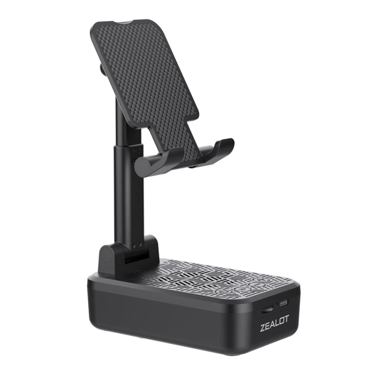 Zealot Z7 2 in 1 Foldable Phone Holder with Wireless Bluetooth Speaker(Black) - Desktop Holder by ZEALOT | Online Shopping UK | buy2fix