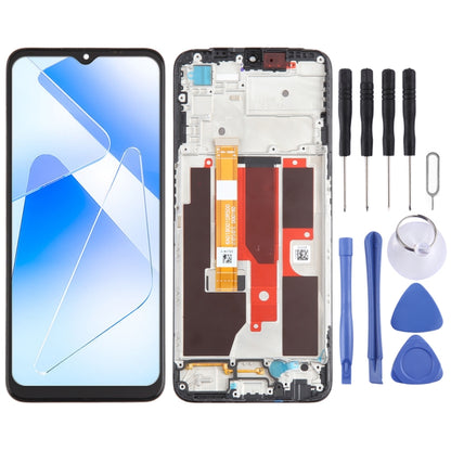 For OPPO A55 5G OEM LCD Screen Digitizer Full Assembly with Frame - LCD Screen by buy2fix | Online Shopping UK | buy2fix