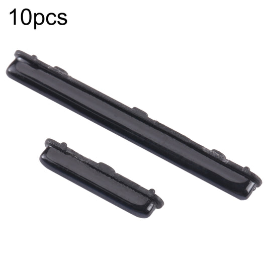 For Samsung Galaxy A30s SM-A307 10pcs Power Button + Volume Control Button(Black) - Home key & Side Key by buy2fix | Online Shopping UK | buy2fix