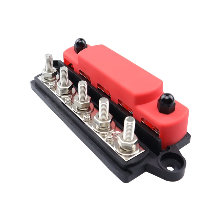 CP-4126 RV / Yacht M8 5-stud Double Row Busbar(Red Black) - Fuse by buy2fix | Online Shopping UK | buy2fix