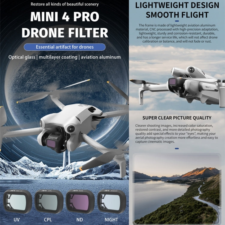 For DJI Mini 4 Pro JSR KB Series Drone Camera Lens Filter, Filter:ND8 - Mavic Lens Filter by JSR | Online Shopping UK | buy2fix