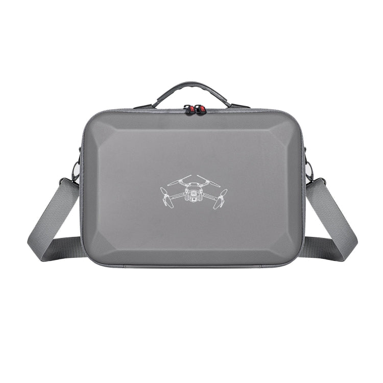 For DJI Mini 4 Pro / RC with Screen Standard STARTRC Shoulder Storage Bag PU Handbag(Grey) - Backpacks & Bags by STARTRC | Online Shopping UK | buy2fix