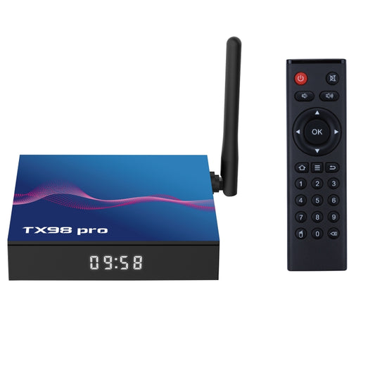 TX98 Pro 4K Ultra HD Android 12.0 Smart TV Box with Remote Control, 4GB+32GB, Allwinner H618 Quad-Core(EU Plug) - Others by buy2fix | Online Shopping UK | buy2fix