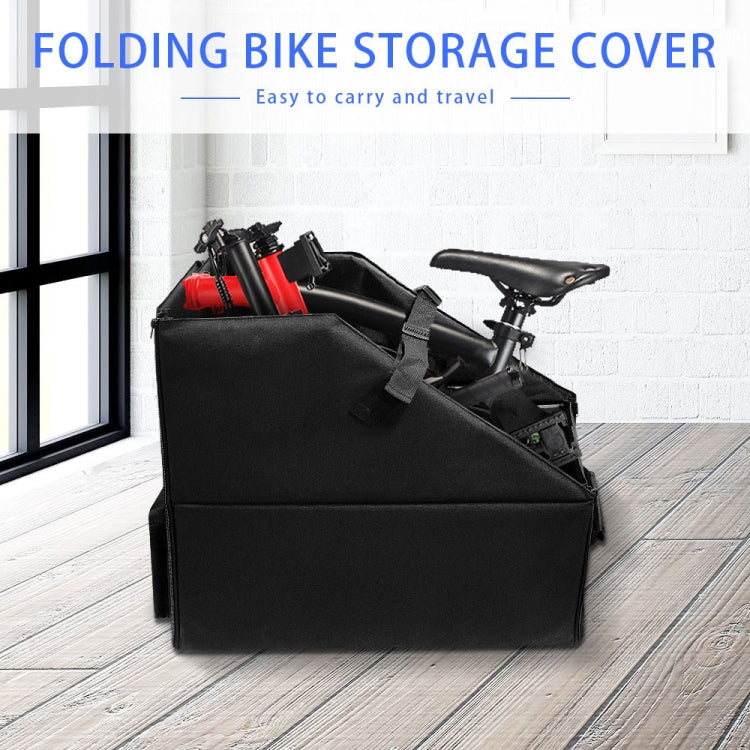 Oxford Cloth Car Trunk Folding Bicycle Storage Box with Dust Cover(Black) - Stowing Tidying by buy2fix | Online Shopping UK | buy2fix