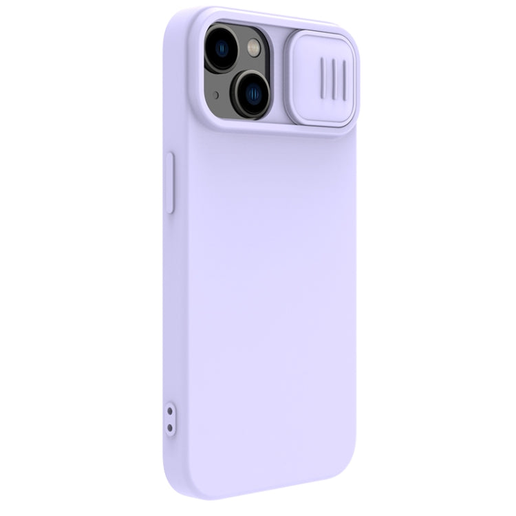 For iPhone 15 NILLKIN CamShield MagSafe Liquid Silicone Phone Case(Purple) - iPhone 15 Cases by NILLKIN | Online Shopping UK | buy2fix