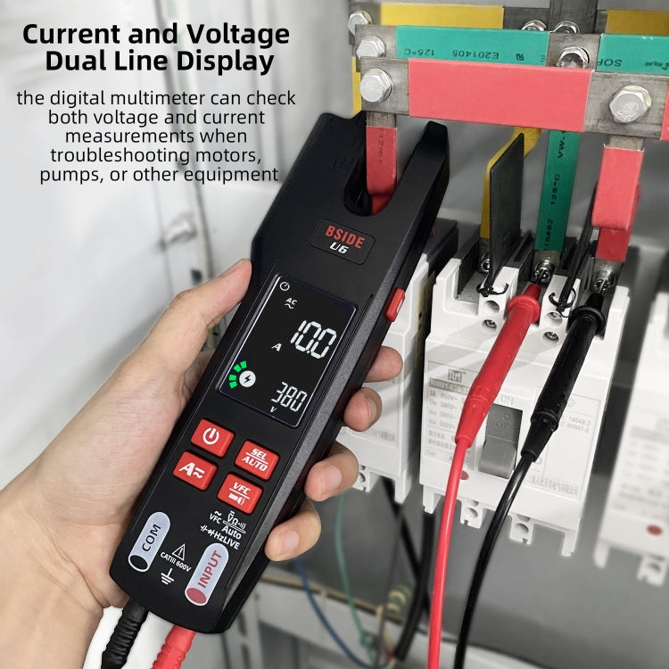 BSIDE U6 AC/DC Clamp-on Infrared Temperature Measurement Multimeter - Digital Multimeter by BSIDE | Online Shopping UK | buy2fix