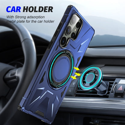 For Samsung Galaxy S23+ 5G MagSafe Magnetic Shockproof Phone Case with Ring Holder(Navy Blue) - Galaxy S23+ 5G Cases by buy2fix | Online Shopping UK | buy2fix