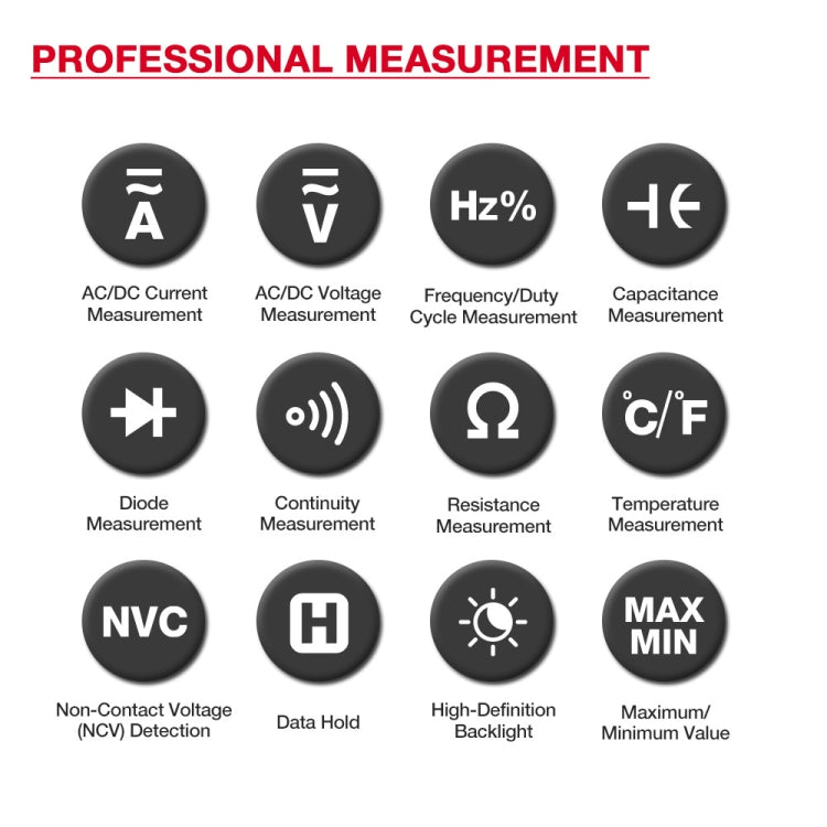 HABOTEST HT207D Multifunctional Digital Clamp Multimeter - Digital Multimeter by HABOTEST | Online Shopping UK | buy2fix