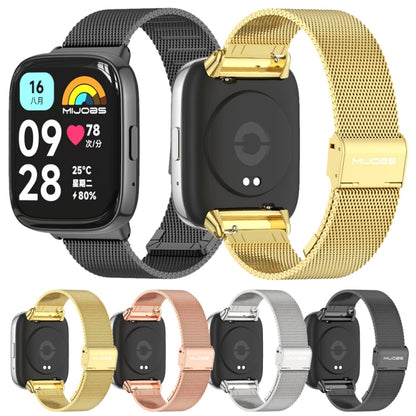 For Redmi Watch 3 Lite / Watch 3 Active Mijobs Milan Buckle Metal Watch Band(Gold) - Watch Bands by MIJOBS | Online Shopping UK | buy2fix