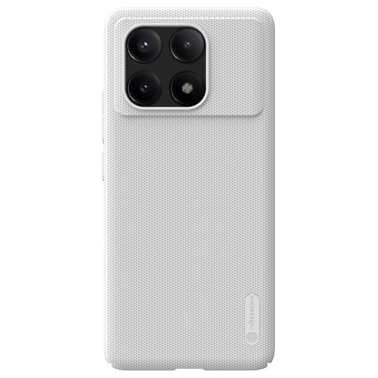 For Xiaomi Redmi K70E / Poco X6 Pro 5G NILLKIN Frosted PC Phone Case(White) - K70E Cases by NILLKIN | Online Shopping UK | buy2fix