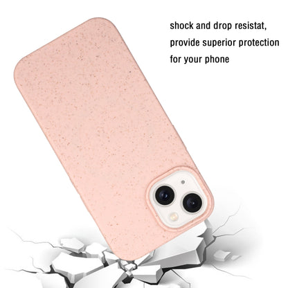 For iPhone 15 Plus Wheat MagSafe Magnetic Straw Material + TPU Phone Case(Pink) - iPhone 15 Plus Cases by buy2fix | Online Shopping UK | buy2fix