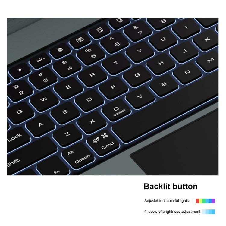 For iPad Pro 12.9 2020/2021/2022 Nillkin Backlit Version Bumper Link Keyboard Case - For iPad Pro by NILLKIN | Online Shopping UK | buy2fix