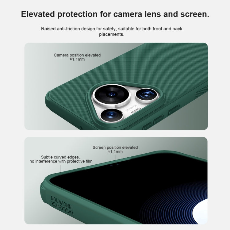 For Huawei P70 NILLKIN Frosted Shield Pro PC + TPU Phone Case(Green) - Huawei Cases by NILLKIN | Online Shopping UK | buy2fix