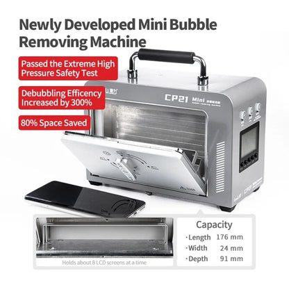 Qianli CP21 Mini LCD Screen Bubble Removing Machine, EU Plug - Defoaming Equipment by QIANLI | Online Shopping UK | buy2fix