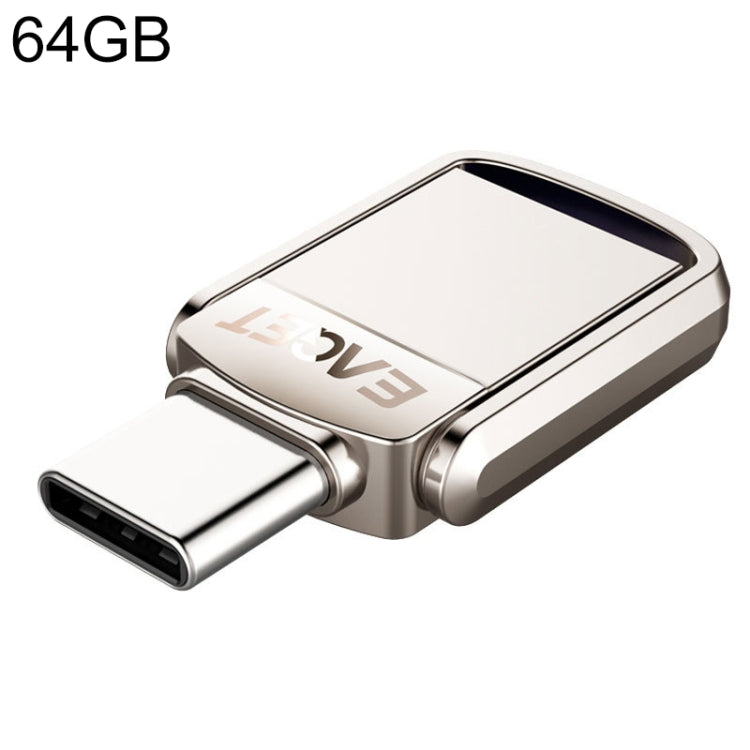 EAGET 64G USB 3.1 + USB-C Interface Metal Twister Flash U Disk, Standard - USB Flash Drives by EAGET | Online Shopping UK | buy2fix