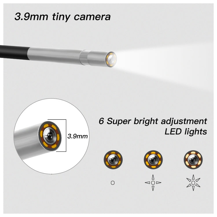 F240 3.9mm HD 1080P IP67 Waterproof WiFi Direct Connection Digital Endoscope, Cable Length:2m(Black) - Consumer Electronics by buy2fix | Online Shopping UK | buy2fix