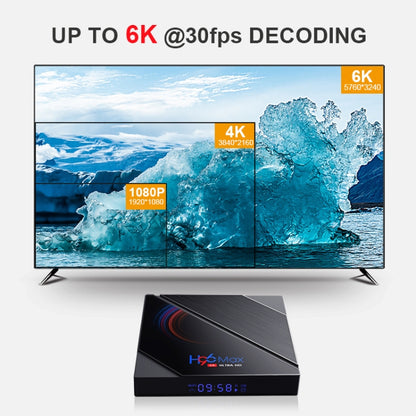 H96 Max 6K Ultra HD Smart TV Box with Remote Controller, Android 10.0, Allwinner H616 Quad Core ARM Cortex-A53, 2GB+16GB, Support TF Card / USBx2 / AV / HDMI / WIFI, US Plug - Consumer Electronics by buy2fix | Online Shopping UK | buy2fix