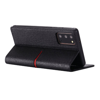 For Samsung Galaxy Note 20 GEBEI Top-grain Leather Horizontal Flip Protective Case with Holder & Card Slots & Wallet & Photo Frame(Black) - Galaxy Note20 Cases by GEBEI | Online Shopping UK | buy2fix