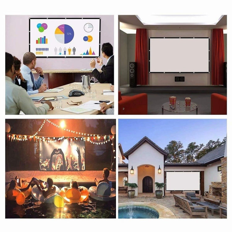 Simple Folding Thin Polyester Projector Film Curtain, Size:60 inch (4:3) Projection Area: 120x90cm - Consumer Electronics by buy2fix | Online Shopping UK | buy2fix