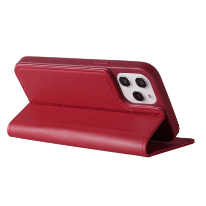 For iPhone 12 / 12 Pro GEBEI PU+TPU Horizontal Flip Protective Case with Holder & Card Slots(Red) - iPhone 12 / 12 Pro Cases by GEBEI | Online Shopping UK | buy2fix