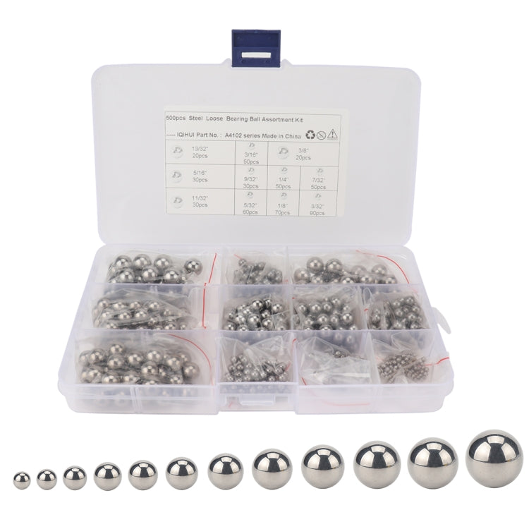 500 PCS Car / Motorcycle 11 Specifications High Precision G25 Bearing Steel Ball - In Car by buy2fix | Online Shopping UK | buy2fix