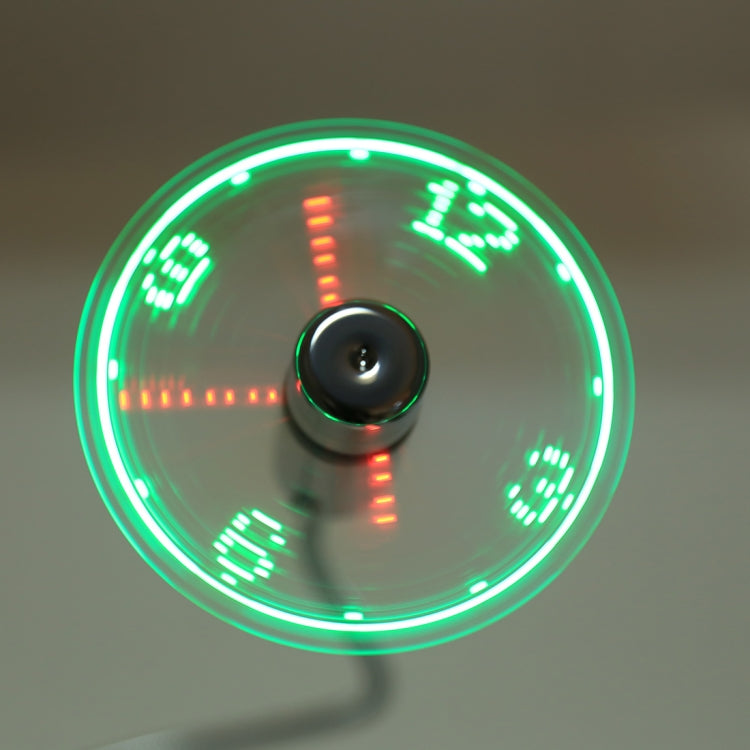 Mini Durable USB Clock Time Display Flexible LED Light Fan, DC 5V - Consumer Electronics by buy2fix | Online Shopping UK | buy2fix